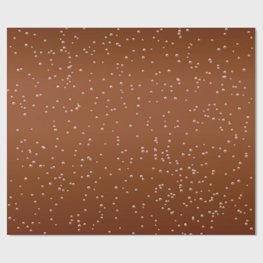 Root Beer met kleine belletjes Achtergrond Art Cadeaupapier (Vlak)