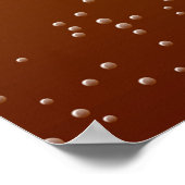 Root Beer met kleine belletjes Achtergrond Art Poster (Hoek)