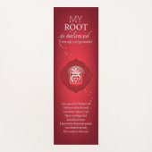 Root Chakra Bevestigingen Yoga Mat - 08 (Voorkant)