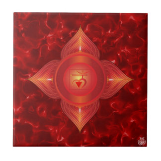 Root Chakra Ceramic Tile Tegeltje