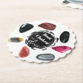 *~* Root Chakra Elixir AP64 Stenen Kartonnen Onderzetters (Gekanteld)