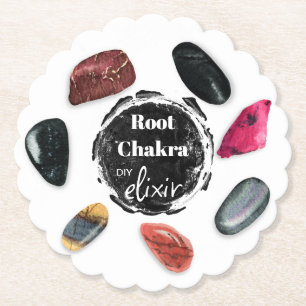 *~* Root Chakra Elixir AP64 Stenen Kartonnen Onderzetters