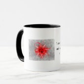 Root Chakra Koffie mok met affirmaties (Voorkant links)