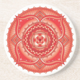 Root Chakra Light Mandala Onderzetter