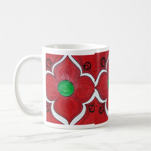 Root Chakra Lotus Flower Koffiemok (Links)