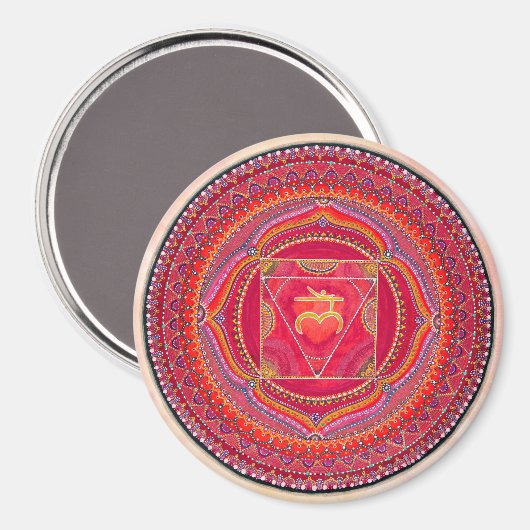 Root Chakra Mandala magneet (Voorkant / Achterkant)