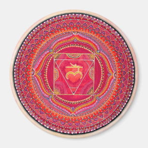 Root Chakra Mandala Magnet