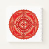 Root Chakra Mandala Red Square Notitieboek (Achterkant)