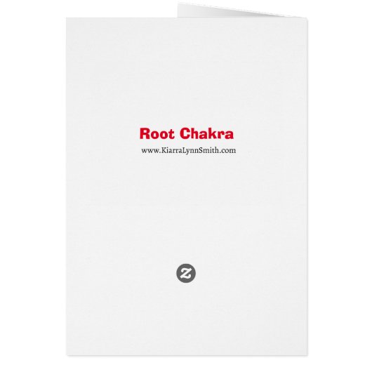 Root Chakra Notecard (Achterkant)