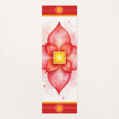 Root Chakra | Red Lotus for Grounding Yoga Mat (Voorkant)