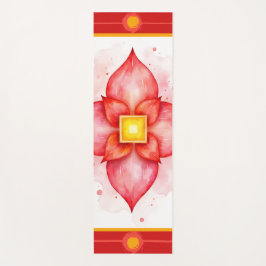 Root Chakra | Red Lotus for Grounding Yoga Mat