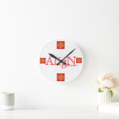 Root Chakra Wall Clock-by AligN Ronde Klok (Huis)
