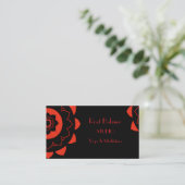 Root Ground Chakra Red Mandala Yoga Studio Visitekaartje (Staand voorkant)