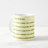 Root-naar-Root Drinkware met Tao-symbool Koffiemok (Voorkant links)