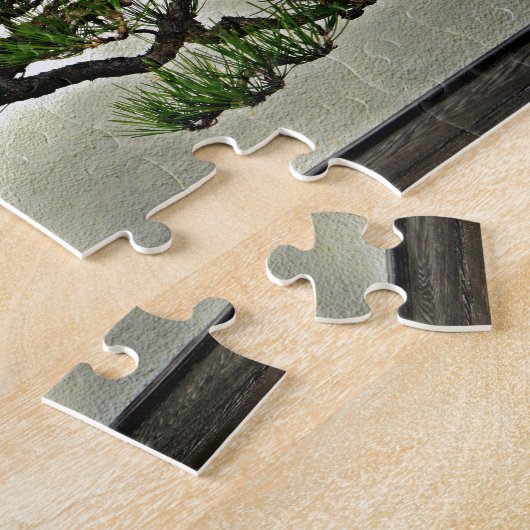 Root over Rock Pine Bonsai Legpuzzel (Zijkant)