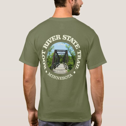 Root River State Trail (fietsen c) T-shirt (Achterkant)