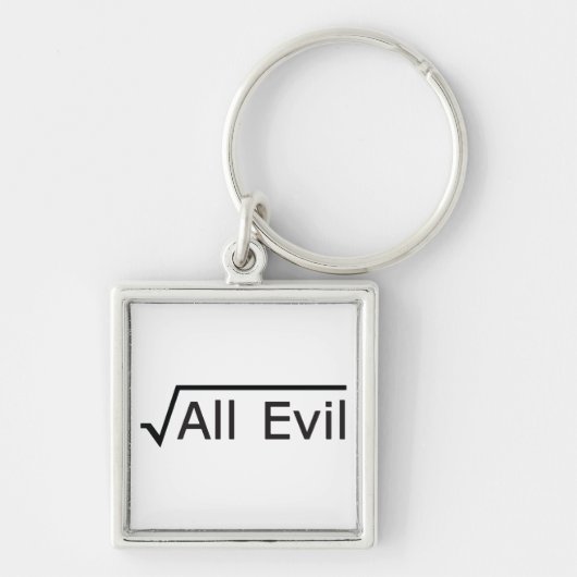 Root van alle bochten - Wiskunde Humor / Wiskunde Sleutelhanger (Voorkant)