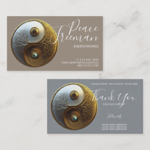 Root van Harmonie   Yin Yang Design Visitekaartje