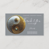Root van Harmonie | Yin Yang Design Visitekaartje (Achterkant)