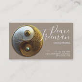 Root van Harmonie | Yin Yang Design Visitekaartje (Voorkant)
