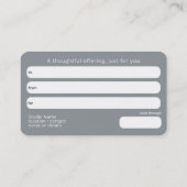 Root van Harmonie | Yin Yang Design Visitekaartje (Achterkant)
