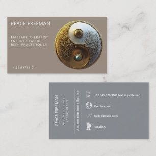 Root van Harmonie   Yin Yang Design Visitekaartje