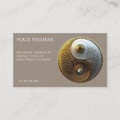 Root van Harmonie | Yin Yang Design Visitekaartje (Voorkant)