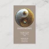 Root van Harmonie | Yin Yang Design Visitekaartje (Achterkant)