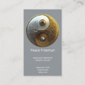 Root van Harmonie | Yin Yang Design Visitekaartje (Voorkant)
