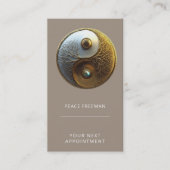 Root van Harmonie | Yin Yang Design Visitekaartje (Voorkant)
