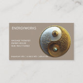 Root van Harmonie | Yin Yang Design Visitekaartje (Achterkant)
