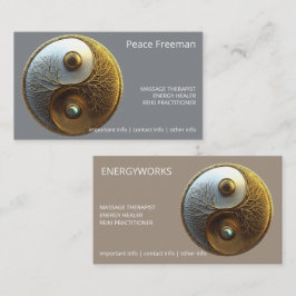 Root van Harmonie | Yin Yang Design Visitekaartje