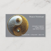 Root van Harmonie | Yin Yang Design Visitekaartje (Voorkant)