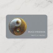 Root van Harmonie | Yin Yang Design Visitekaartje (Voorkant)