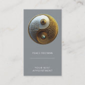 Root van Harmonie | Yin Yang Design Visitekaartje (Voorkant)