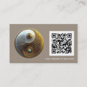 Root van Harmonie | Yin Yang Design Visitekaartje (Voorkant)