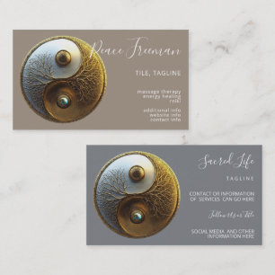 Root van Harmonie   Yin Yang Design Visitekaartje