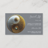 Root van Harmonie | Yin Yang Design Visitekaartje (Achterkant)