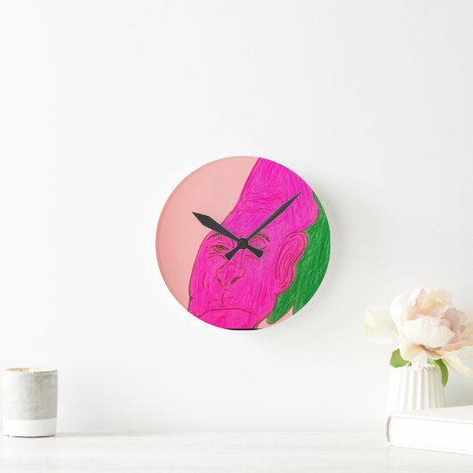 Root Vegetable Character Art Ronde Klok (Huis)