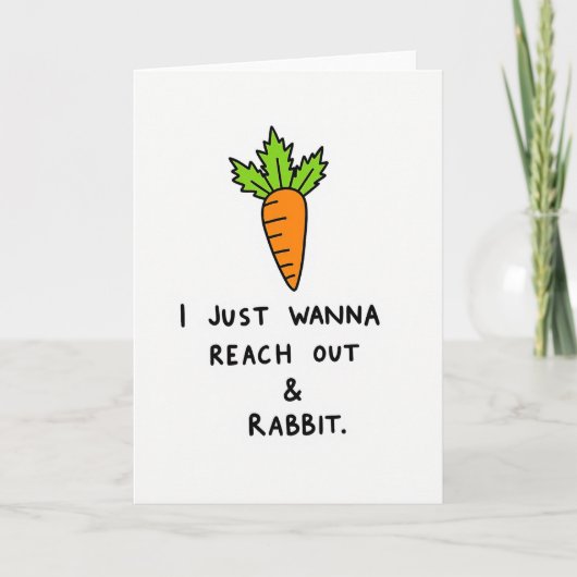 Root Vegetable Funny Friend Card Kaart (Voorkant)