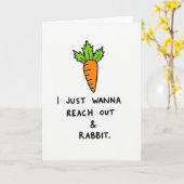 Root Vegetable Funny Friend Card Kaart (Gele Bloem)