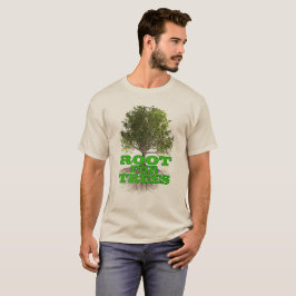 "Root voor bomen" lichte shirt