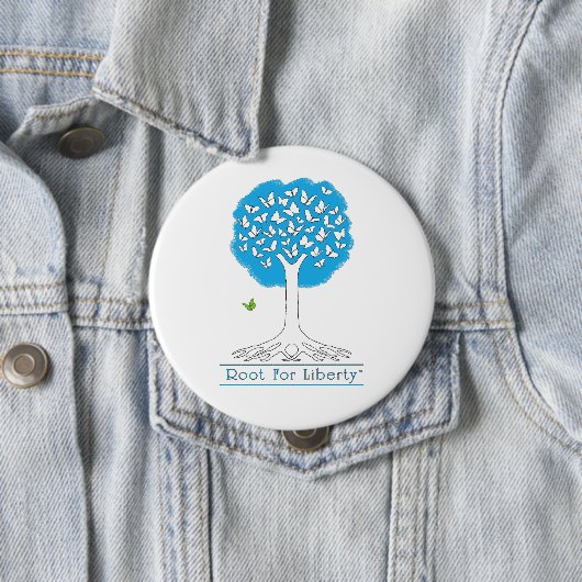 Root voor de Button van de Vrijheid 4 inch enorm (In situ)