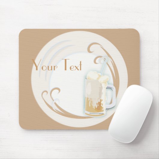 rootbeer float mousepad muismat (Met muis)