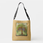 "Rooted" — Alcohol Ink Art Print Crossbody Tas (Achterkant)
