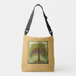 "Rooted" — Alcohol Ink Art Print Crossbody Tas