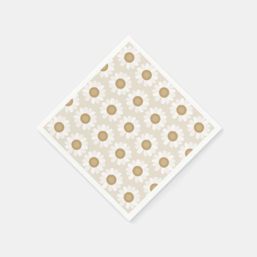 Rooted & Blooming – Beige Chamomile Servet (Hoek)