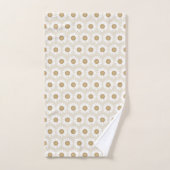 Rooted & Blooming – Beige Kamille Bad Handdoek (Handdoek)