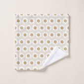 Rooted & Blooming – Beige Kamille Bad Handdoek (Wasdoekje)