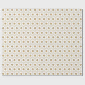 Rooted & Blooming – Beige Kamille Cadeaupapier (Vlak)